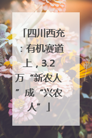 四川西充：有机赛道上，3.2万“新农人”成“兴农人”