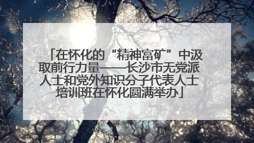 在怀化的“精神富矿”中汲取前行力量——长沙市无党派人士和党外知识分子代表人士培训班在怀化圆满举办