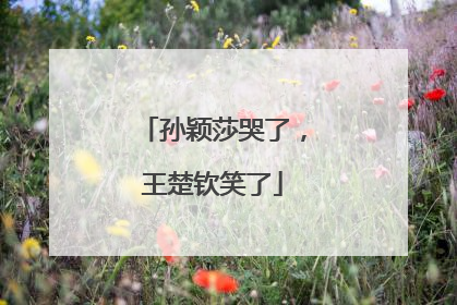 孙颖莎哭了，王楚钦笑了