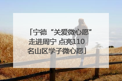 宁德“关爱微心愿”走进周宁 点亮110名山区学子微心愿