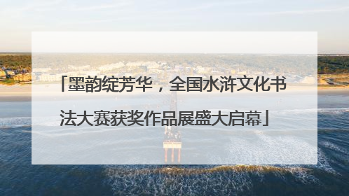 墨韵绽芳华，全国水浒文化书法大赛获奖作品展盛大启幕