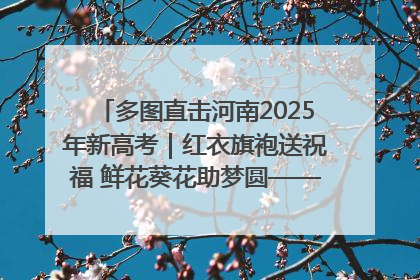 多图直击河南2025年新高考｜红衣旗袍送祝福 鲜花葵花助梦圆——尉氏县高考暖心送考