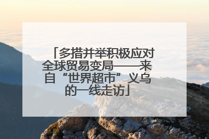 多措并举积极应对全球贸易变局——来自“世界超市”义乌的一线走访