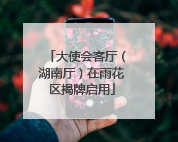 大使会客厅（湖南厅）在雨花区揭牌启用