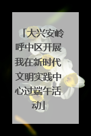 大兴安岭呼中区开展我在新时代文明实践中心过端午活动