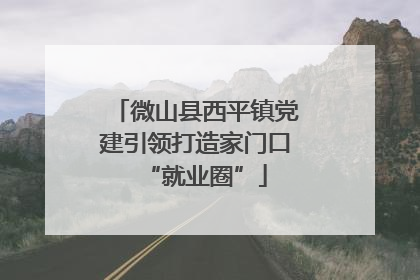 微山县西平镇党建引领打造家门口“就业圈”