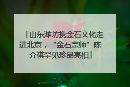 山东潍坊携金石文化走进北京，“金石宗师”陈介祺罕见珍品亮相