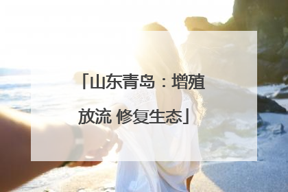 山东青岛：增殖放流 修复生态