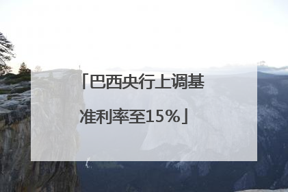 巴西央行上调基准利率至15％