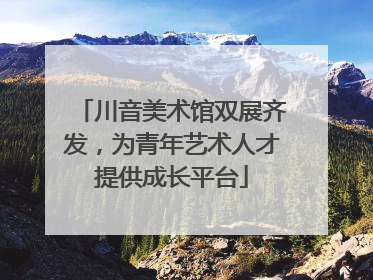 川音美术馆双展齐发，为青年艺术人才提供成长平台