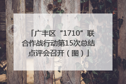 广丰区“1710”联合作战行动第15次总结点评会召开（图）