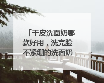 干皮洗面奶哪款好用，洗完脸不紧绷的洗面奶推荐，收藏