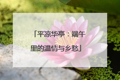 平凉华亭：端午里的温情与乡愁