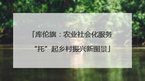 库伦旗：农业社会化服务“托”起乡村振兴新图景