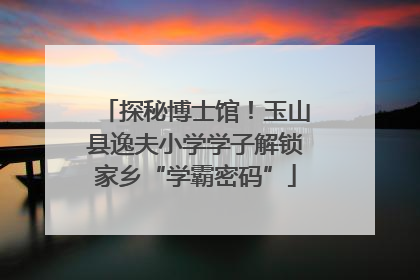 探秘博士馆！玉山县逸夫小学学子解锁家乡“学霸密码”