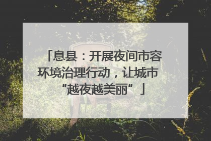 息县：开展夜间市容环境治理行动，让城市 “越夜越美丽”