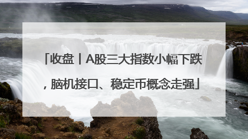收盘丨A股三大指数小幅下跌，脑机接口、稳定币概念走强