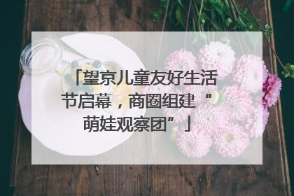 望京儿童友好生活节启幕，商圈组建“萌娃观察团”