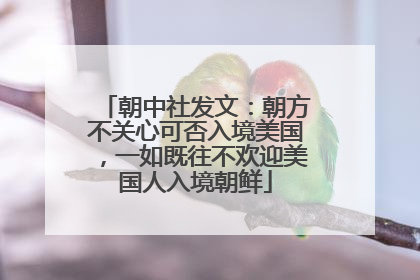 朝中社发文：朝方不关心可否入境美国，一如既往不欢迎美国人入境朝鲜
