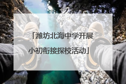 潍坊北海中学开展小初衔接探校活动