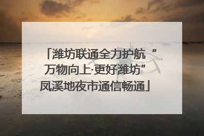 潍坊联通全力护航“万物向上·更好潍坊”凤溪地夜市通信畅通