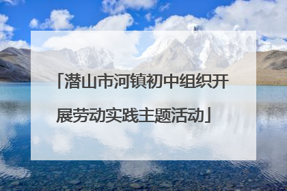 潜山市河镇初中组织开展劳动实践主题活动