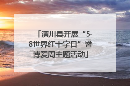 潢川县开展“5·8世界红十字日”暨博爱周主题活动