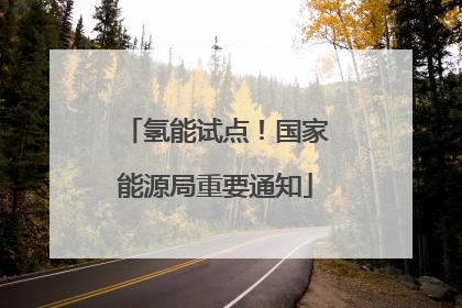氢能试点！国家能源局重要通知
