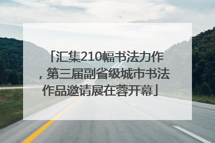 汇集210幅书法力作，第三届副省级城市书法作品邀请展在蓉开幕