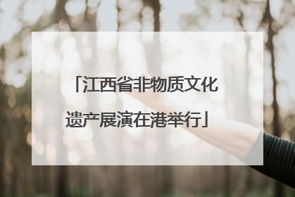 江西省非物质文化遗产展演在港举行