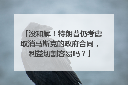 没和解！特朗普仍考虑取消马斯克的政府合同，利益切割容易吗？