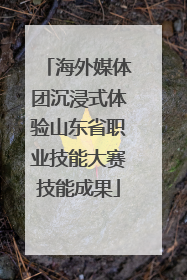 海外媒体团沉浸式体验山东省职业技能大赛技能成果