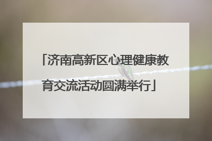 济南高新区心理健康教育交流活动圆满举行
