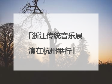 浙江传统音乐展演在杭州举行