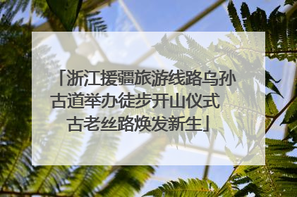 浙江援疆旅游线路乌孙古道举办徒步开山仪式 古老丝路焕发新生