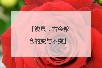 浚县：古今粮仓的变与不变