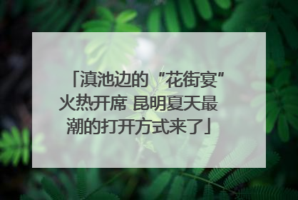 滇池边的“花街宴”火热开席 昆明夏天最潮的打开方式来了