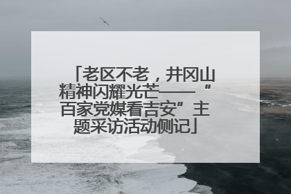 老区不老，井冈山精神闪耀光芒——“百家党媒看吉安”主题采访活动侧记