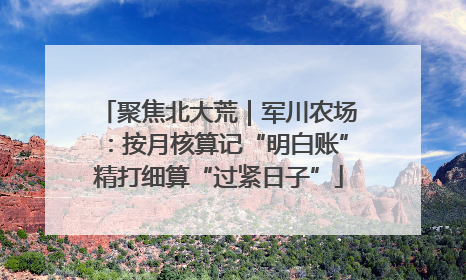 聚焦北大荒｜军川农场：按月核算记“明白账”精打细算“过紧日子”