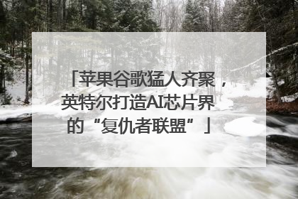 苹果谷歌猛人齐聚，英特尔打造AI芯片界的“复仇者联盟”