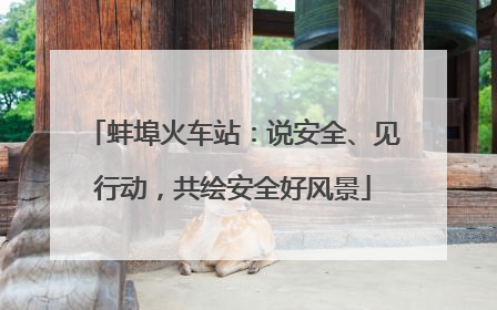 蚌埠火车站：说安全、见行动，共绘安全好风景