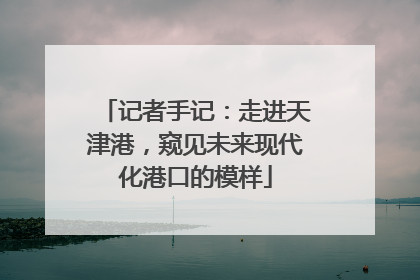 记者手记：走进天津港，窥见未来现代化港口的模样