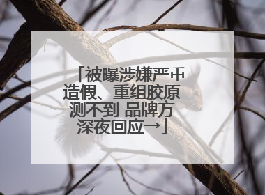 被曝涉嫌严重造假、重组胶原测不到 品牌方深夜回应→