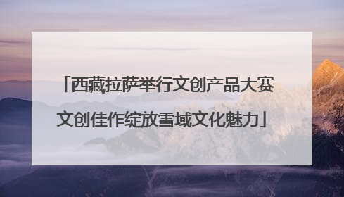西藏拉萨举行文创产品大赛 文创佳作绽放雪域文化魅力