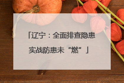 辽宁：全面排查隐患 实战防患未“燃”
