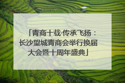 青商十载·传承飞扬：长沙望城青商会举行换届大会暨十周年盛典
