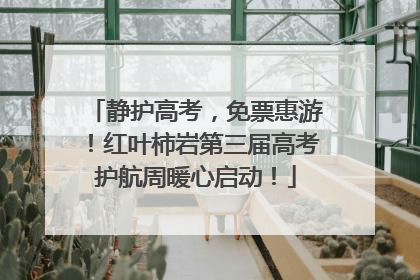 静护高考，免票惠游！红叶柿岩第三届高考护航周暖心启动！