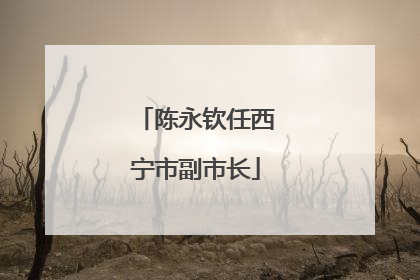 陈永钦任西宁市副市长