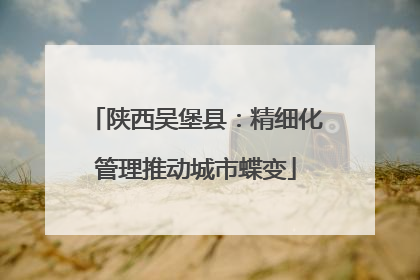 陕西吴堡县：精细化管理推动城市蝶变