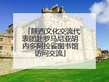 陕西文化交流代表团赴罗马尼亚胡内多阿拉省图书馆访问交流